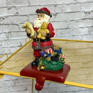 SANTA CLAUSE Stocking Holder 7 Inches Tall Christmas Holiday